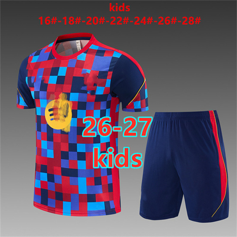 Barcelona Kids Short Sleeve Tracksuit 16#-28# 4