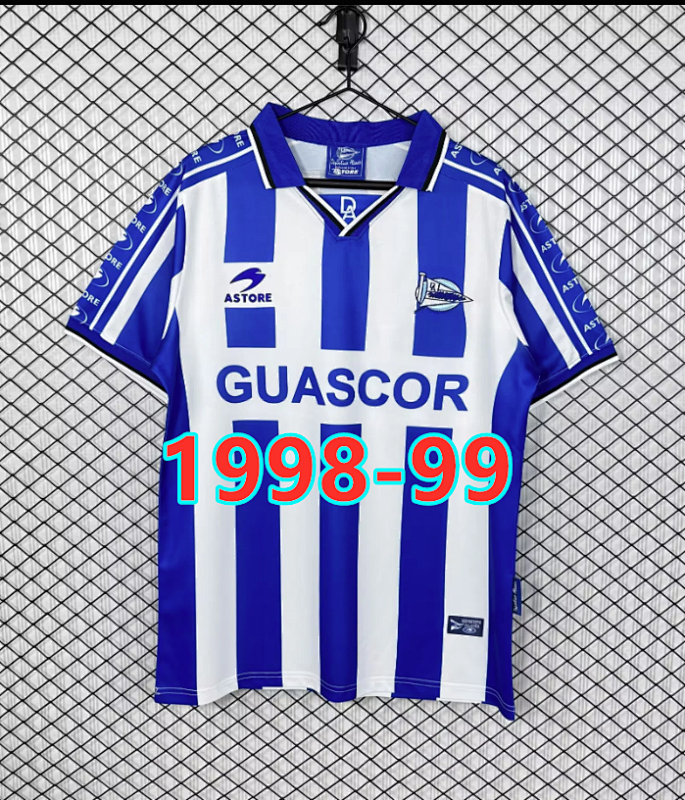 1998-99 Alaves Home Retro Fans Version Jersey