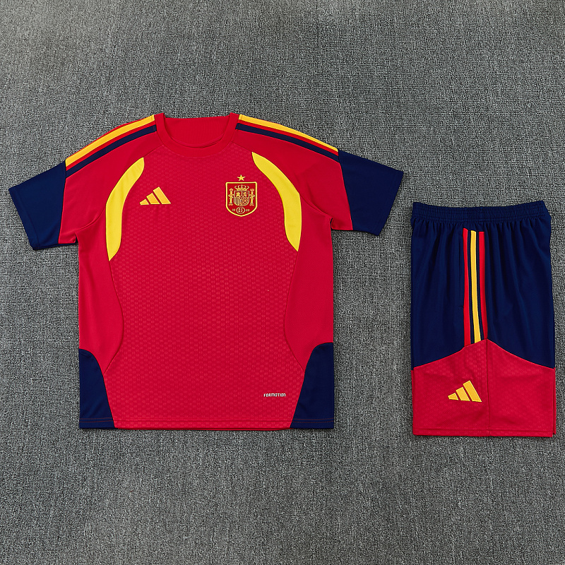 2026 Spain Kids Short Sleeve Tracksuit Kit 20#-28# · 4