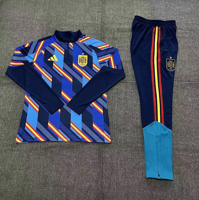 2026 Spain Kids Long Sleeve Tracksuit 10#-18# · 3