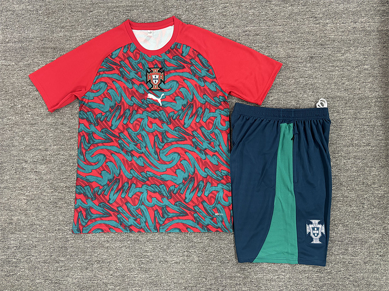 2026 Portugal Kids Short Sleeve Tracksuit 16#-28# · 3