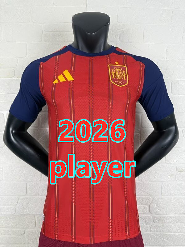 2026 Spain Home Player 4 Teams Jersey 4 · 3
