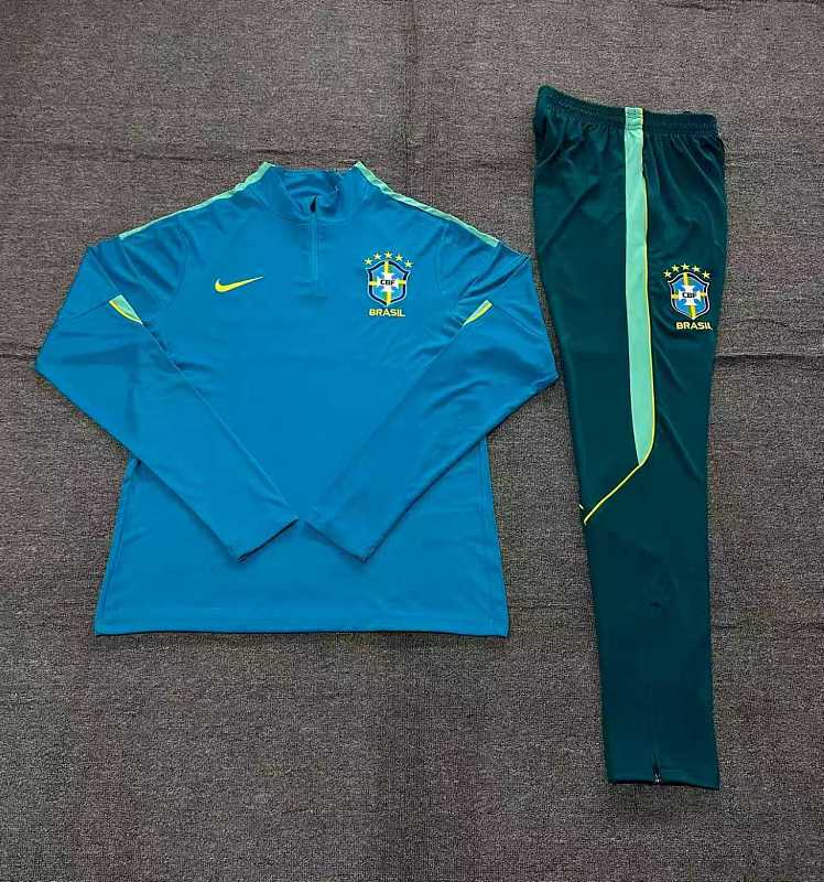2026 Brazil Kids Long Sleeve Tracksuit #10-#18 · 4