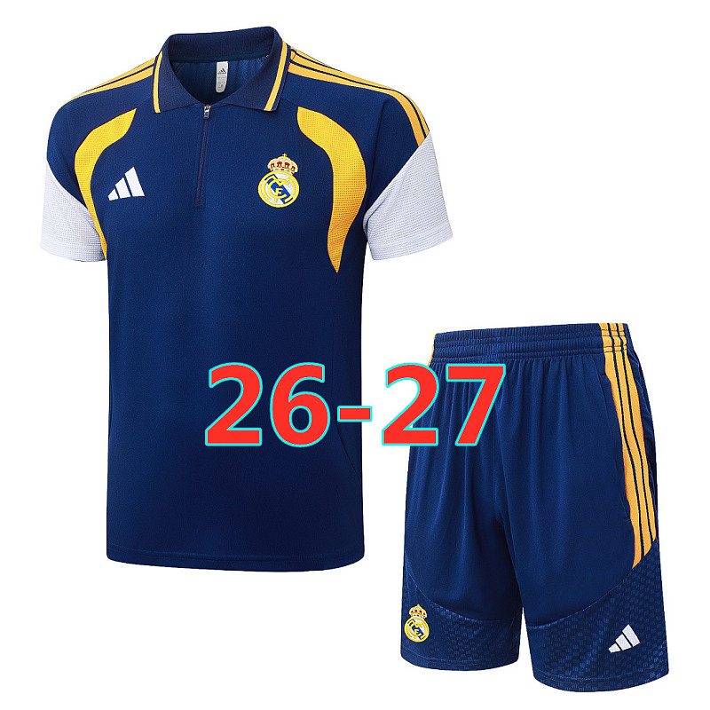 Real Madrid Polo Short Sleeve Tracksuit Polo