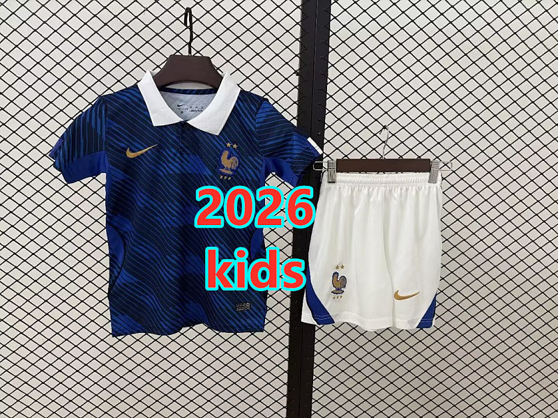 2026 France Home Kids 8 Teams Kit 16#-28# 8 · 2