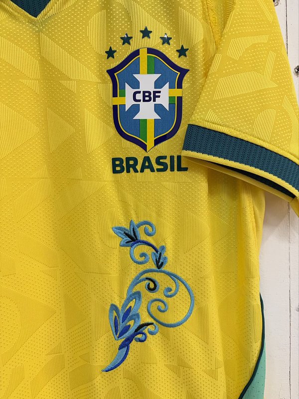 2026 Brazil Home Player Embroidery Patterns Jersey · 4