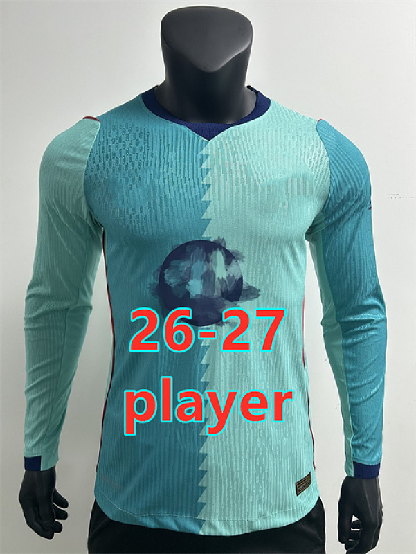 Barcelona Third Player Long Sleeve Jersey · 5
