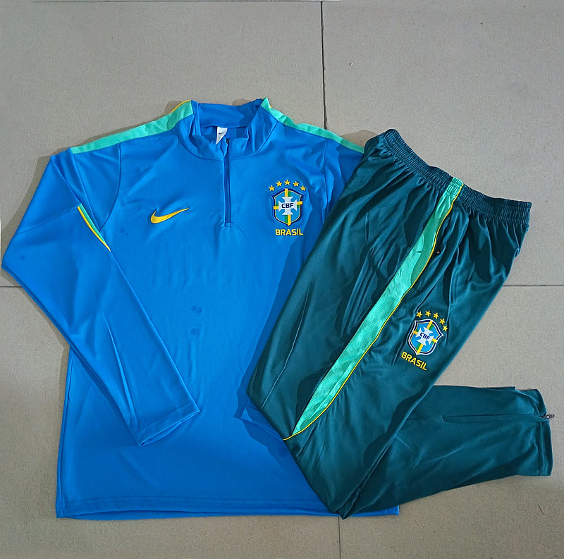 2026 Brazil Kids Long Sleeve Tracksuit 10-#18 · 4