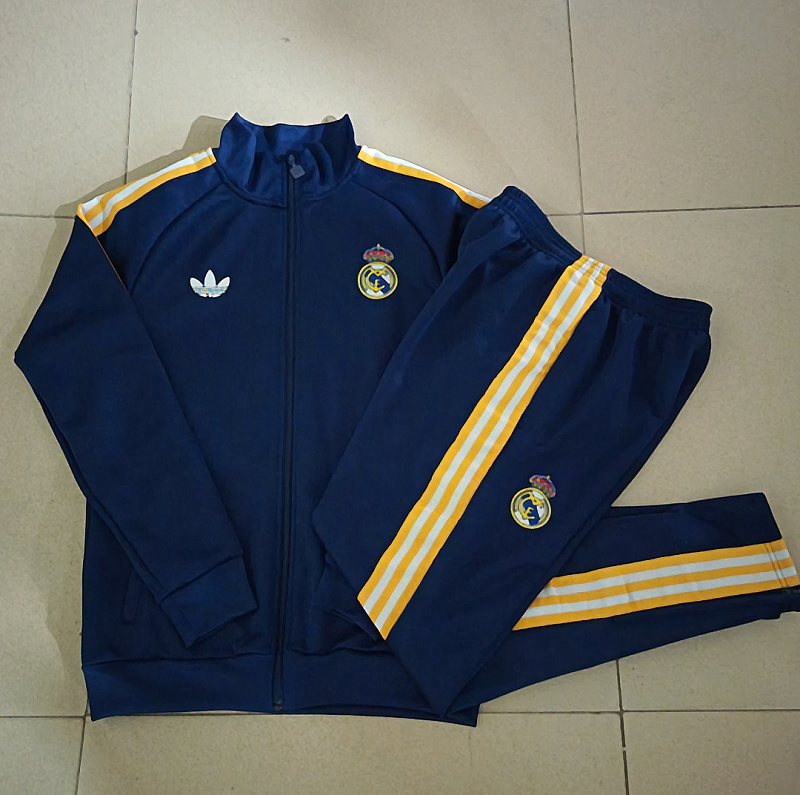 Real Madrid Kids Long Zipper Jacket 10#-18# · 3