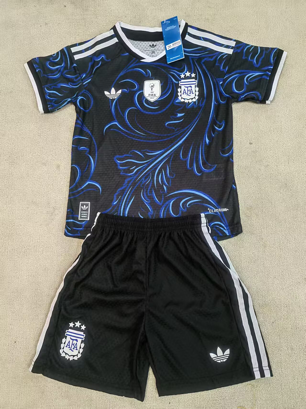 2026 Argentina Away Player Kids Jersey+shorts Kit 16#-28# · 5