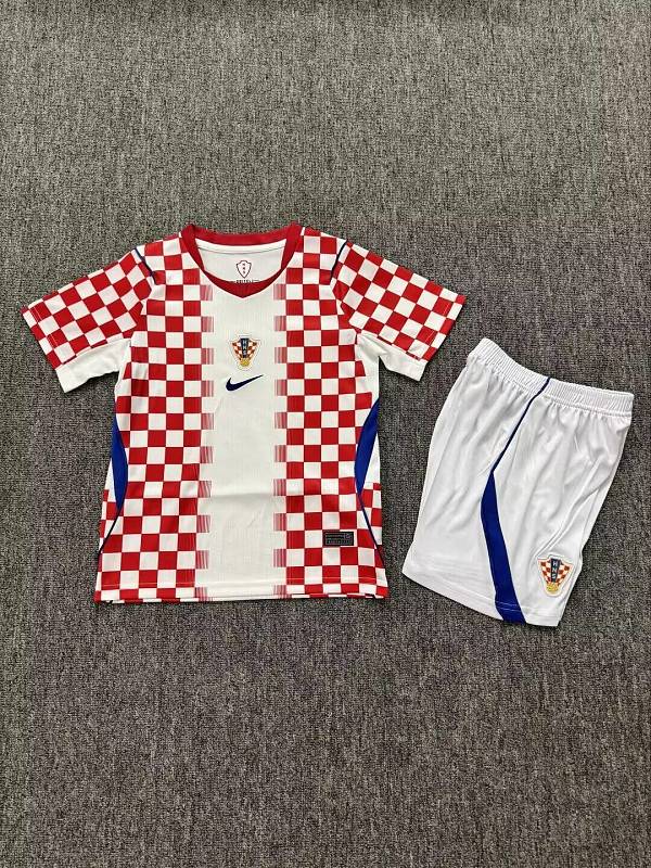 2026 Croatia Home Kids Jersey+shorts Kit 16#-28# · 5