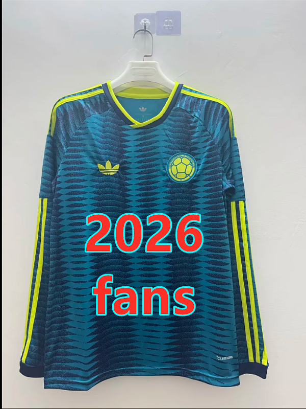 2026 Colombia Away Fans Long 16 Team Jersey 16 · 6