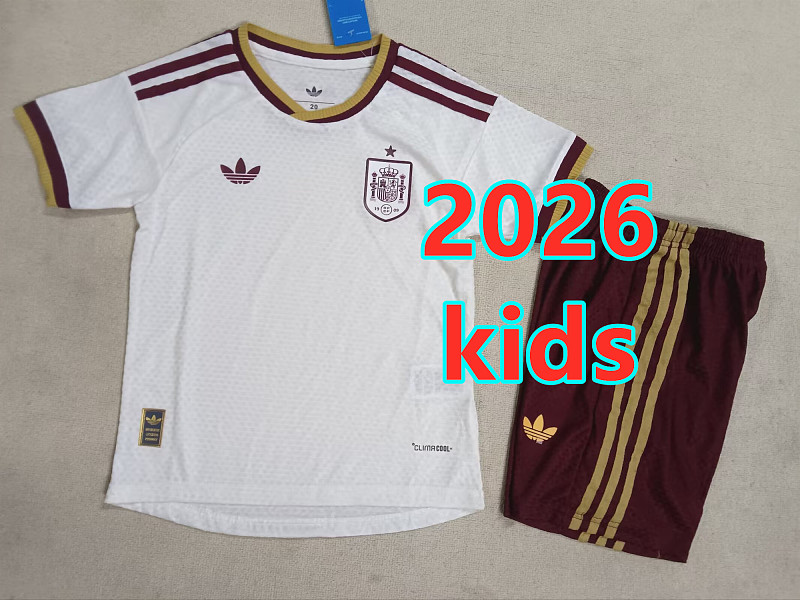 2026 Spain Away Player Kids 8 Teams Kit 16#-28# 8 5