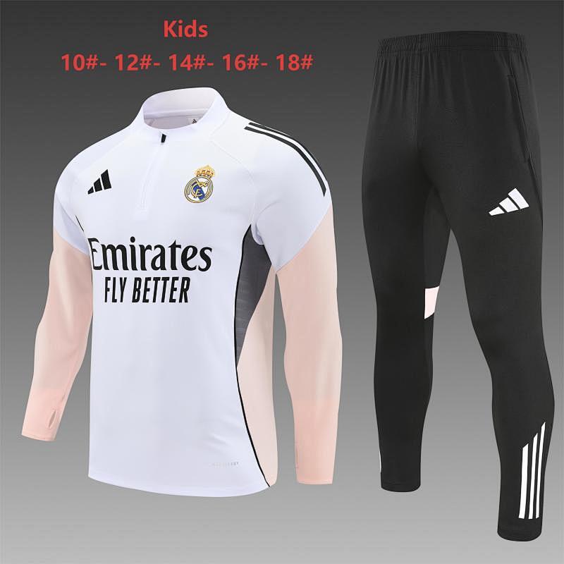 Real Madrid Kids Long Sleeve Tracksuit 10#-18# · 2