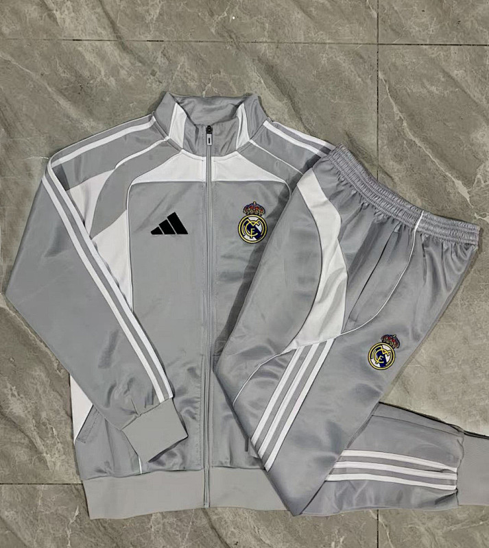 Real Madrid Kids Long Zipper Jacket 10#-18# · 4