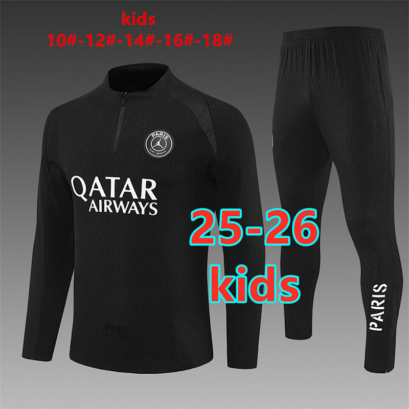 Paris Psg Kids Player Version Long Sleeve Tracksuit 10#-18#