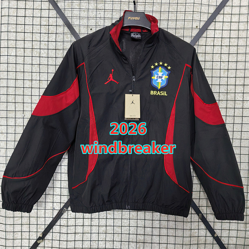 2026 Brazil Embroidery Windbreaker