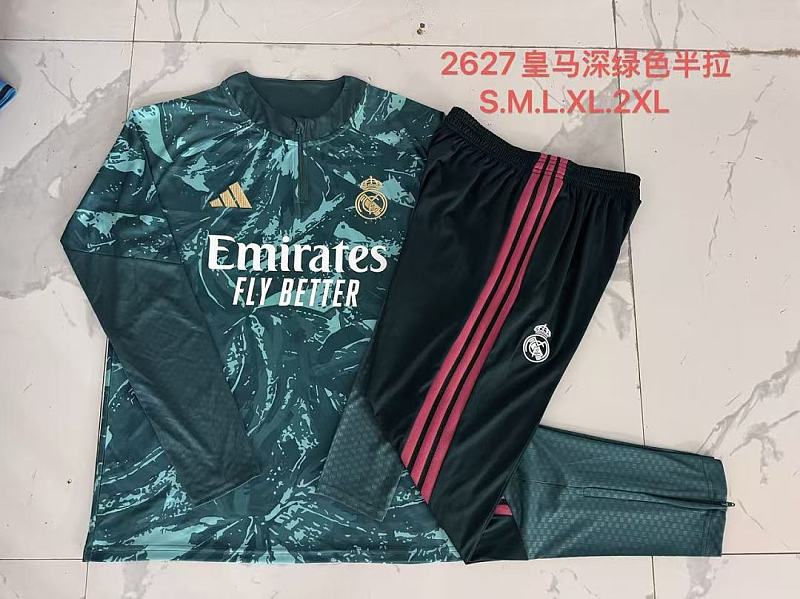 Real Madrid Long Sleeve Tracksuit 4