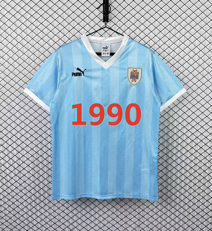 1990 Uruguay Home Retro Fans Version Jersey