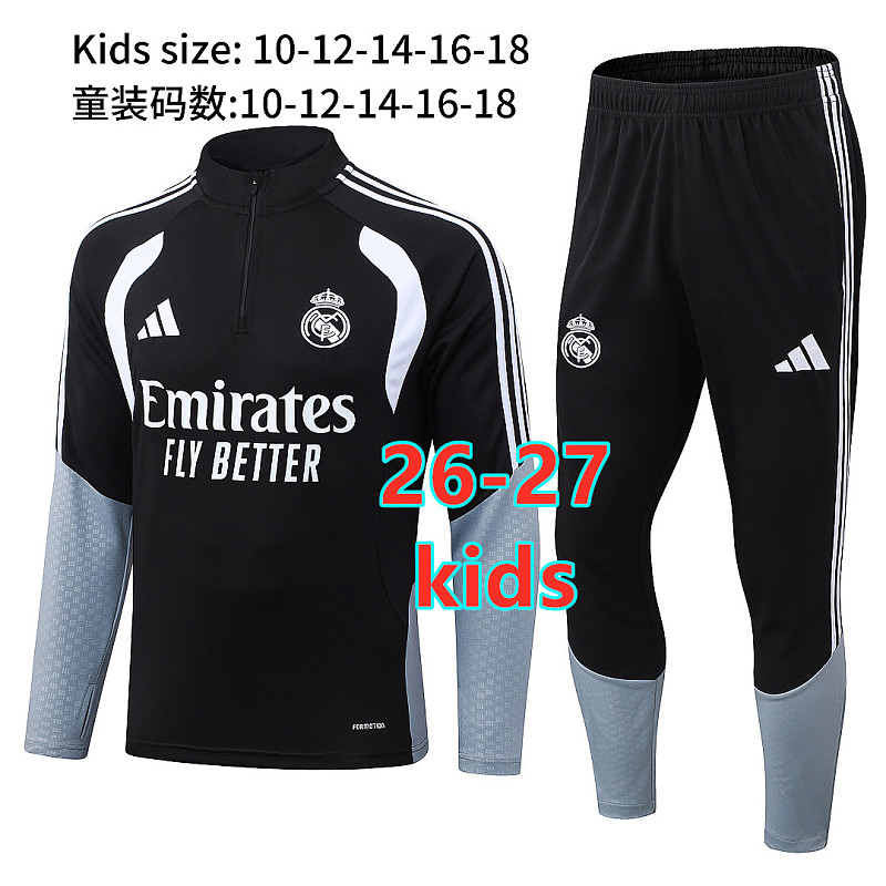 Real Madrid Kids Long Sleeve Tracksuit 10#-18#