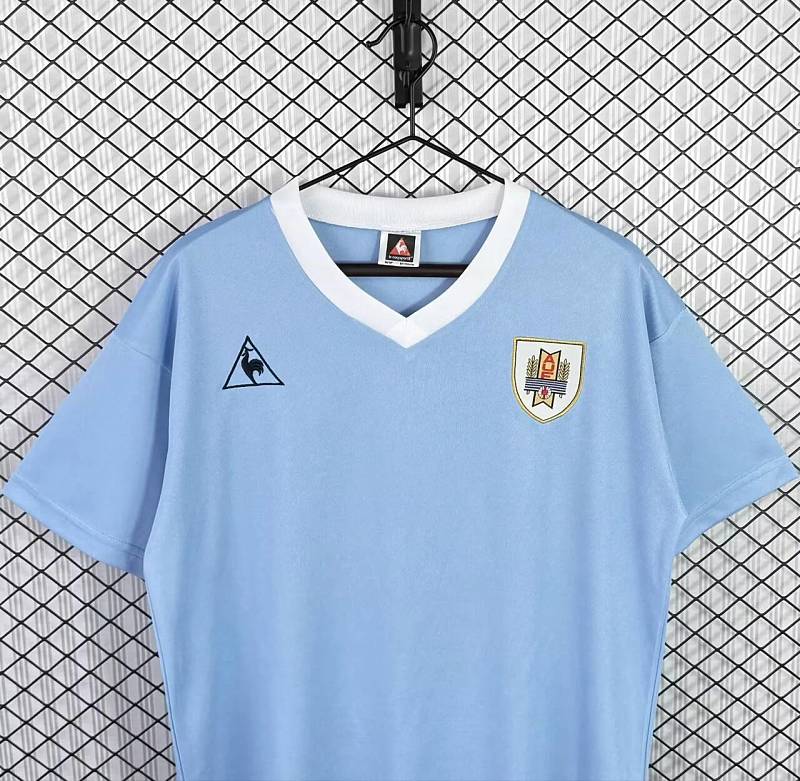 1986 Uruguay Home Retro Fans Version Jersey · 3