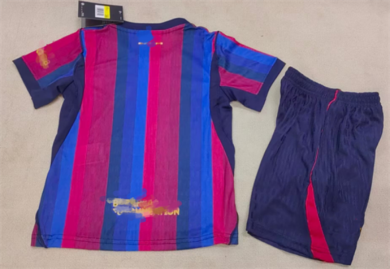 Barcelona Home Player Kids Jersey+shorts Kit 16#-28# · 4