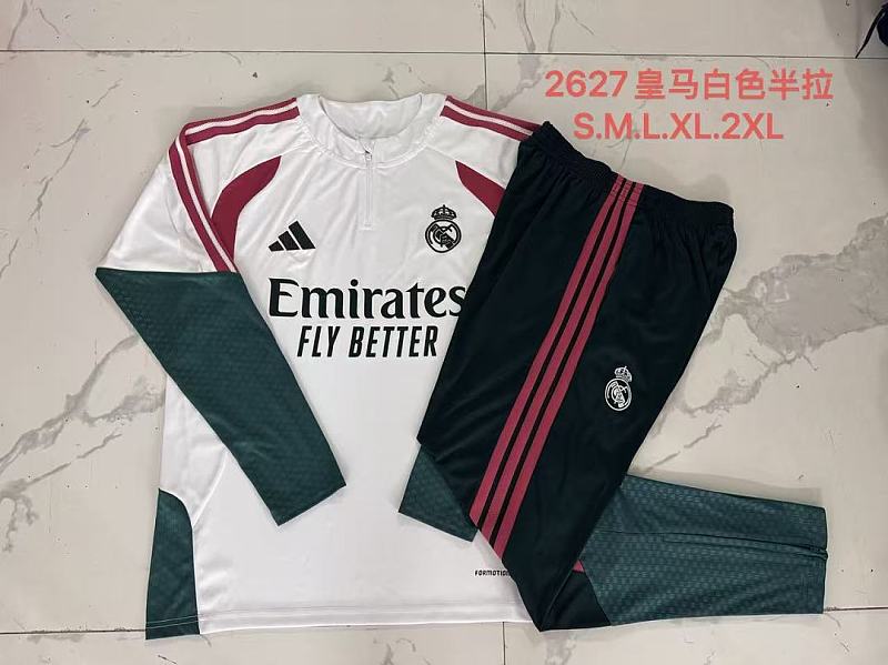 Real Madrid Long Sleeve Tracksuit 4