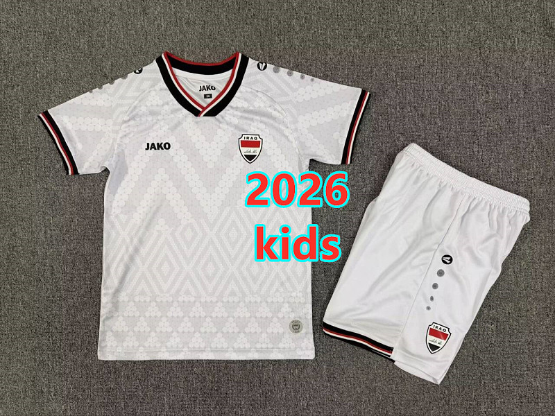 2026 Iraq Away Kids Jersey+shorts Kit 16#-28#