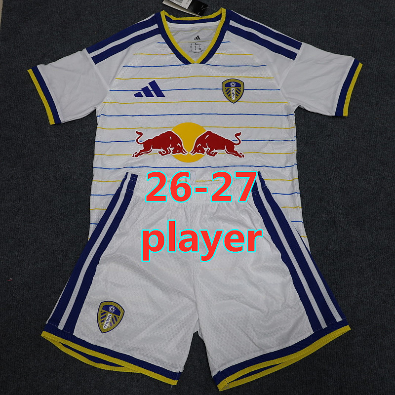 Leeds United Home Player Short Sleeve Kit