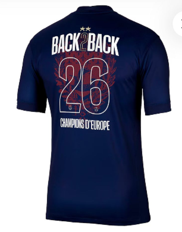 Paris Psg Home Fans Version With 2 Stars Jersey