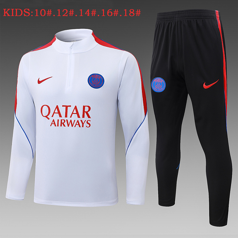 Paris Psg Kids Long Sleeve Tracksuit #10-#18 · 5