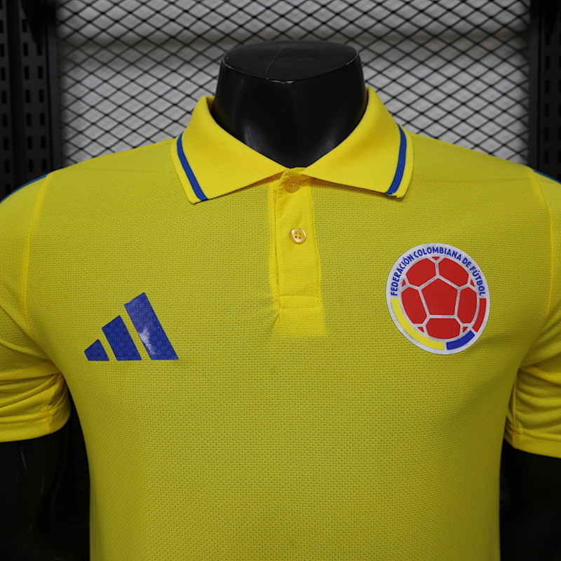 2026 Colombia Retro Player Version Jersey Polo · 4