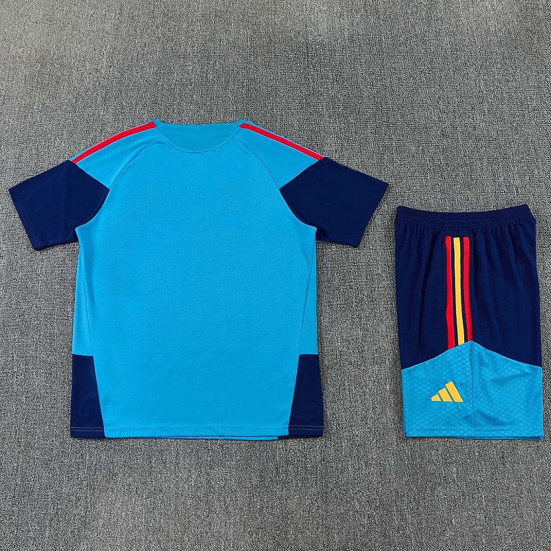 2026 Spain Kids Short Sleeve Tracksuit Kit 20#-28# · 3