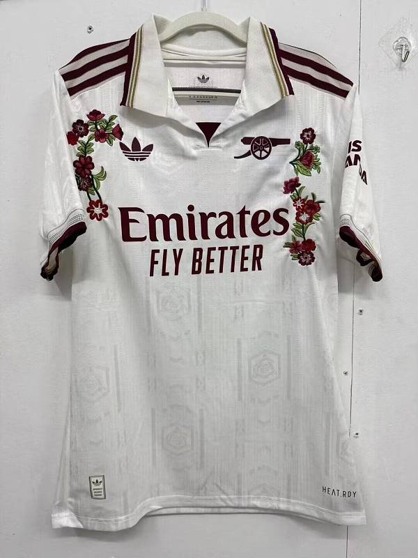 Arsenal Away Player Embroidery Patterns Jersey 6