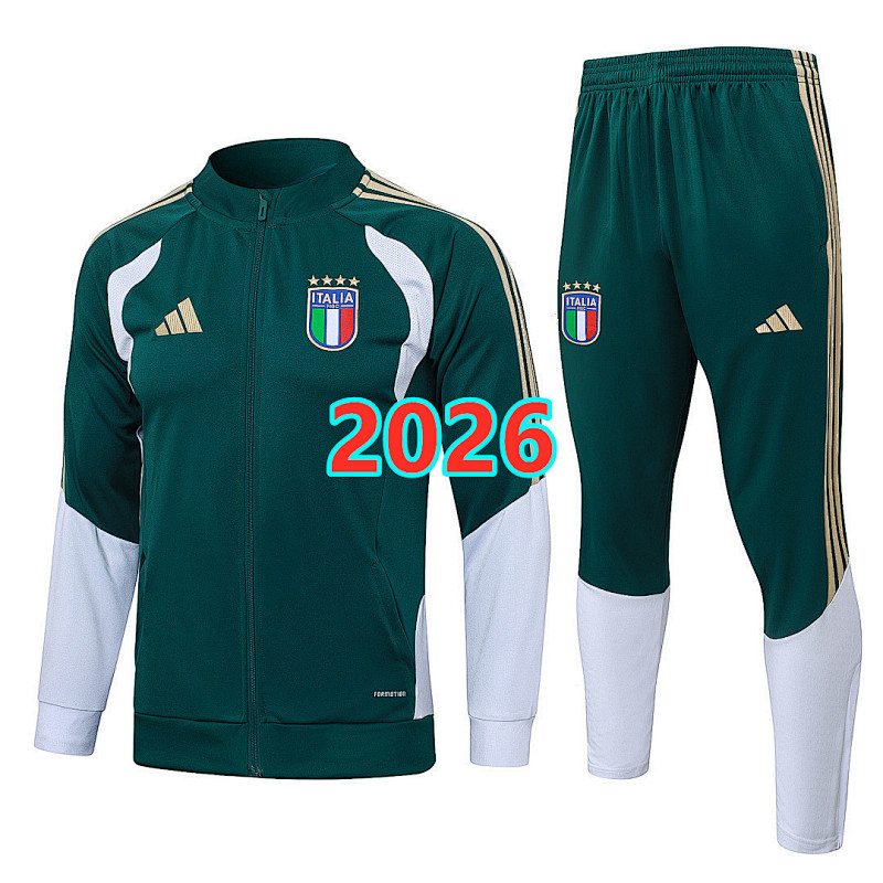 2026 Italy Long Zipper Jacket+pants Kit