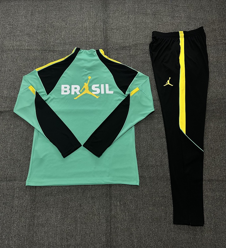 2026 Brazil Kids Long Sleeve Tracksuit #10-#18 · 4