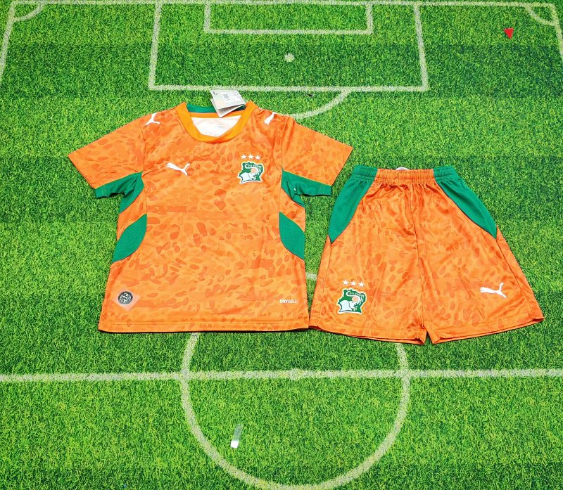 2026 Cote d'Ivoire Home Kids Jersey+shorts Kit 16#-28# · 6