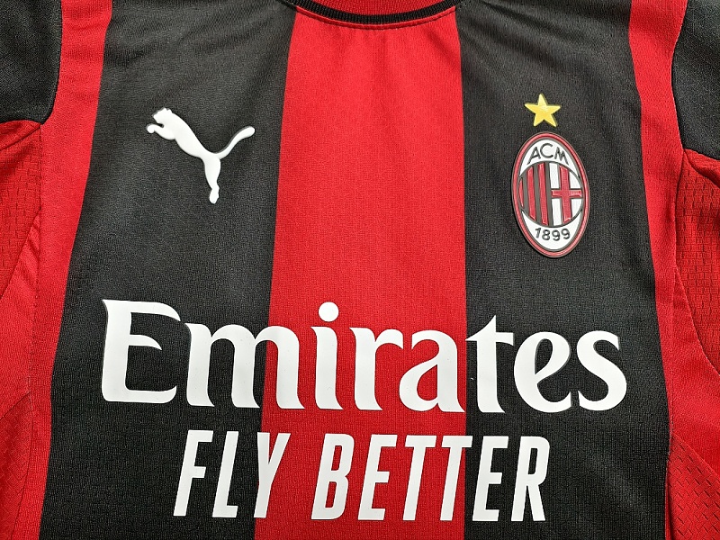 Ac Milan Home Kids Player Jersey+shorts Kit 16#-28# Ac · 6