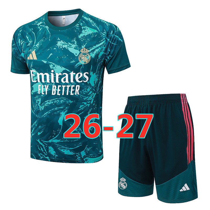 Real Madrid Short Sleeve Tracksuit