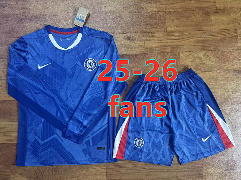 Chelsea Home Fans Long Jersey+shorts Kit 4
