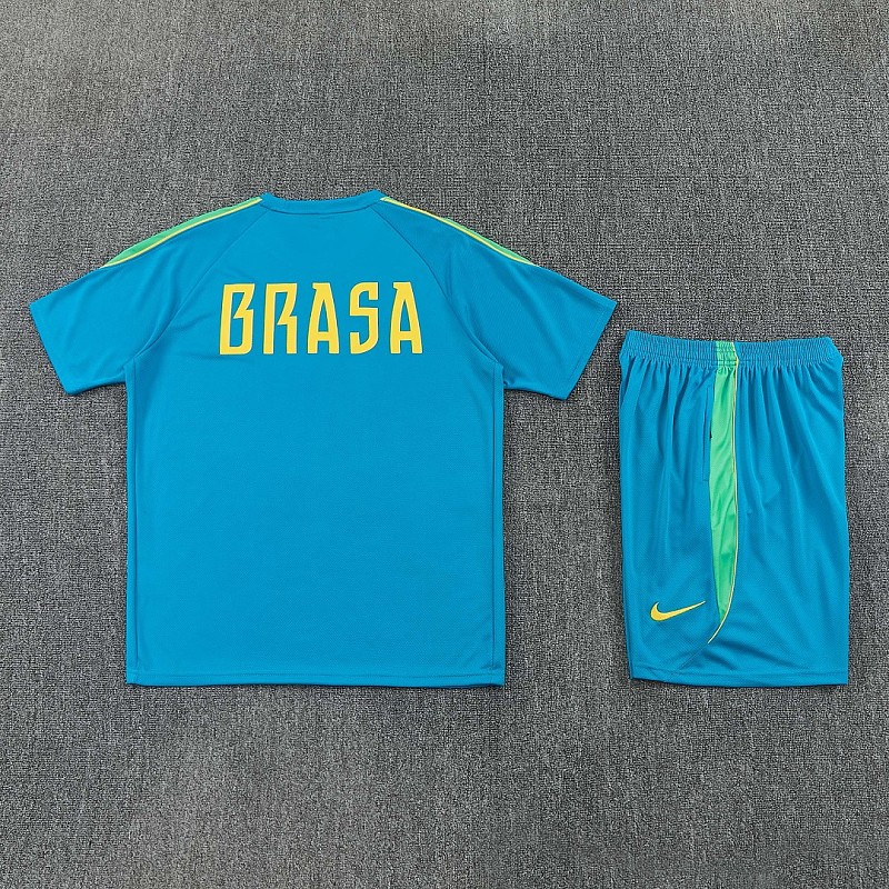 2026 Brazil Kids Short Sleeve Tracksuit 20#-28# · 3