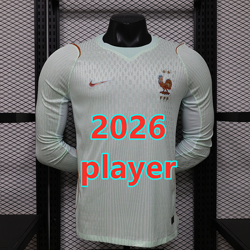 2026 France Away Player Long 16 Teams Jersey 16 6