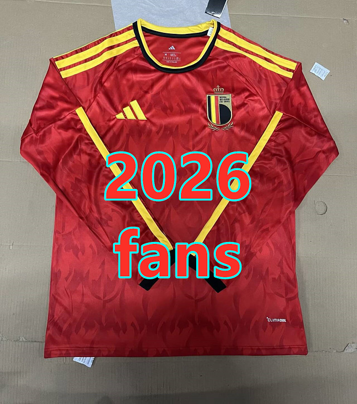 2026 Belgium Home Fans 8 Teams Long Jersey 8 · 4
