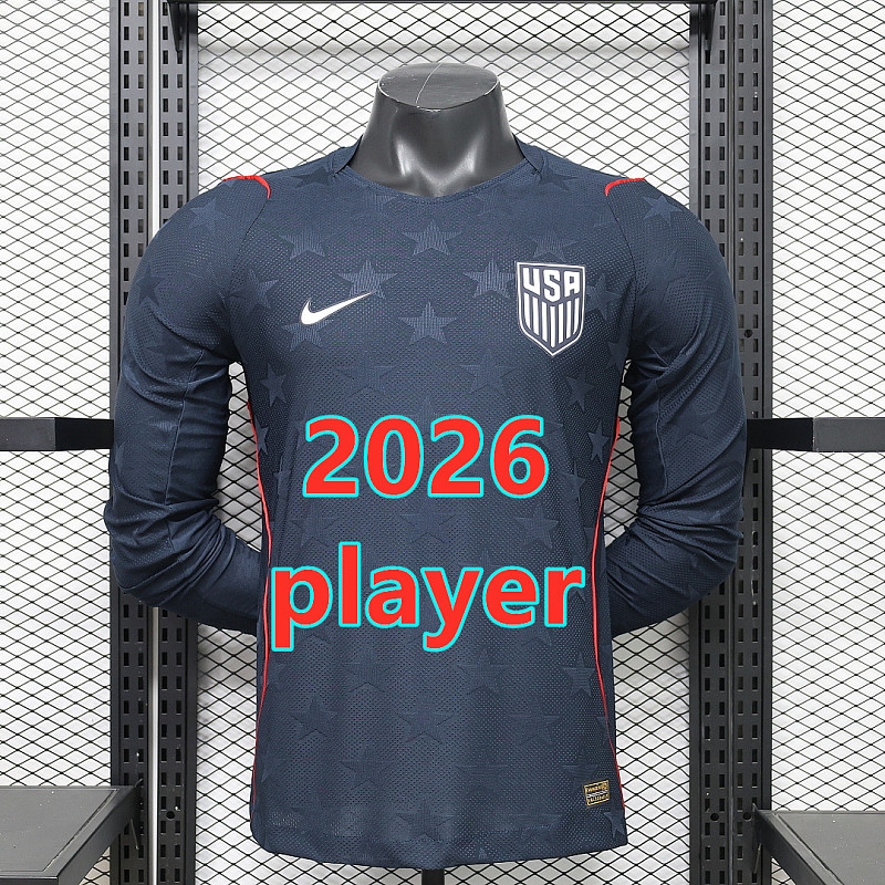 2026 United States Away Player Long 16 Team Jersey 16 · 3