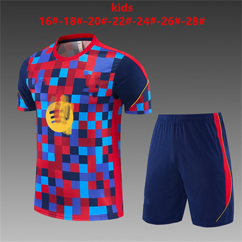 Barcelona Kids Short Sleeve Tracksuit 16#-28# 2
