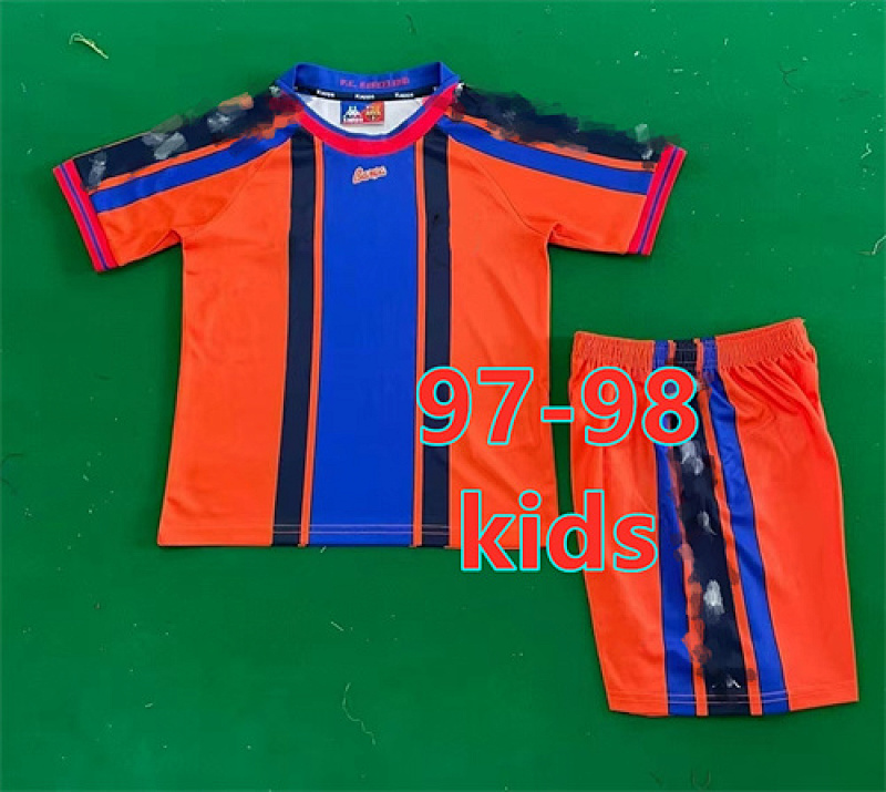 Barcelona Away Retro Kids Jersey+shorts Kit 16#-28 · 4