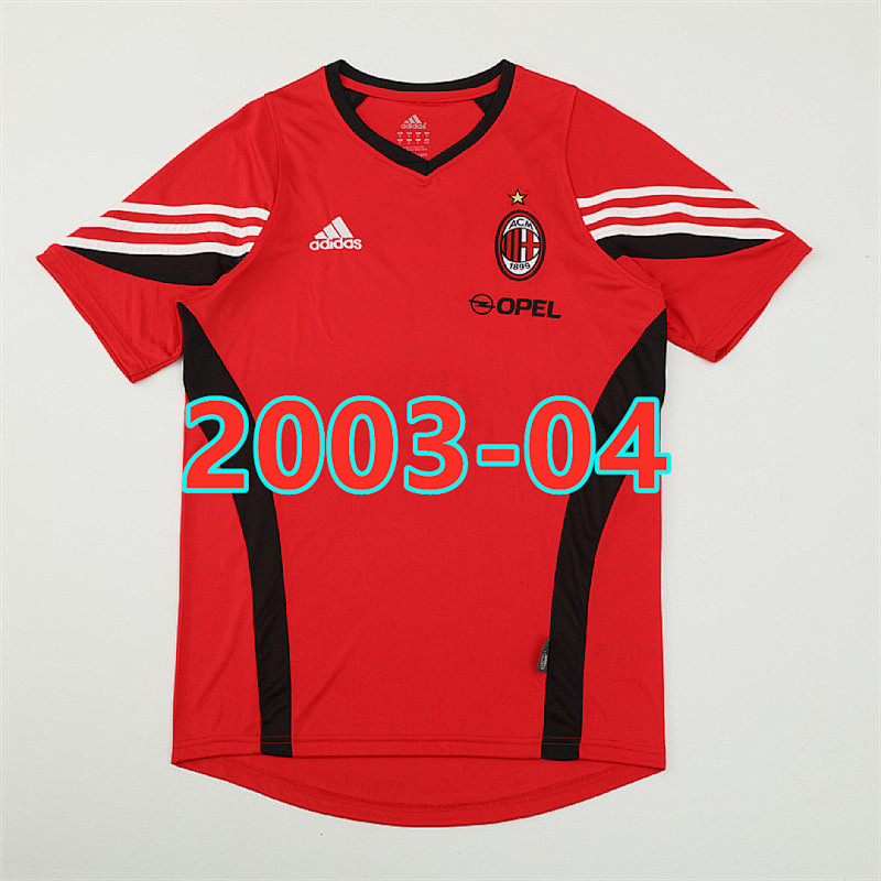 2003-04 Ac Milan Retro Jersey Ac