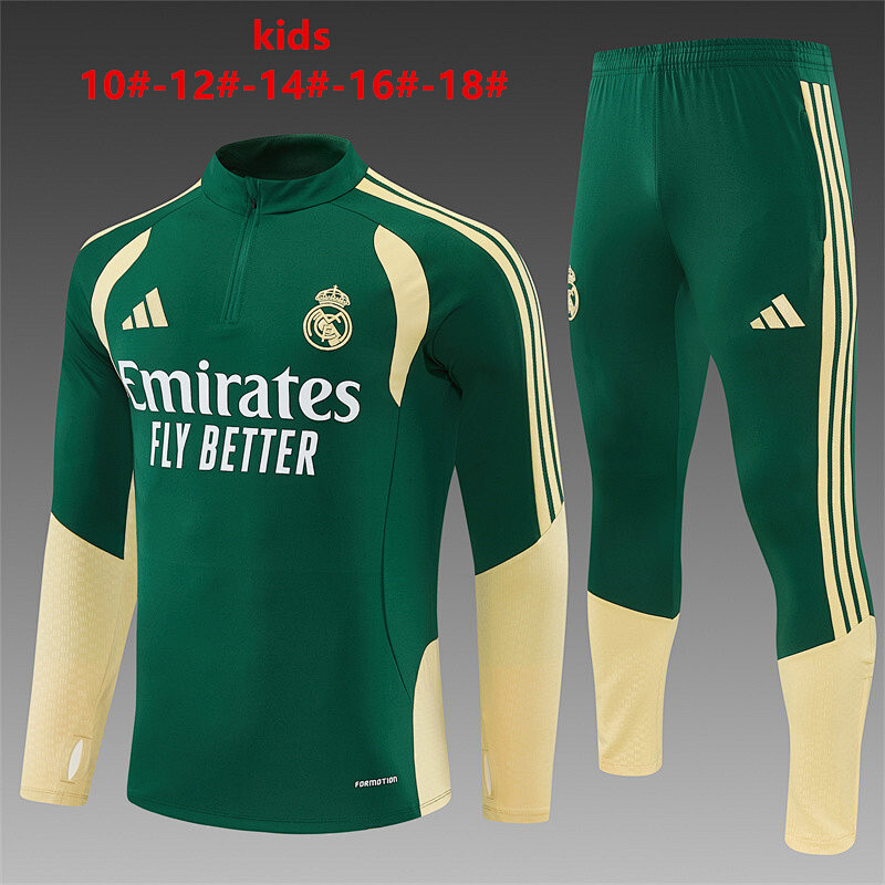 Real Madrid Kids Long Sleeve Tracksuit 10#-18# · 3