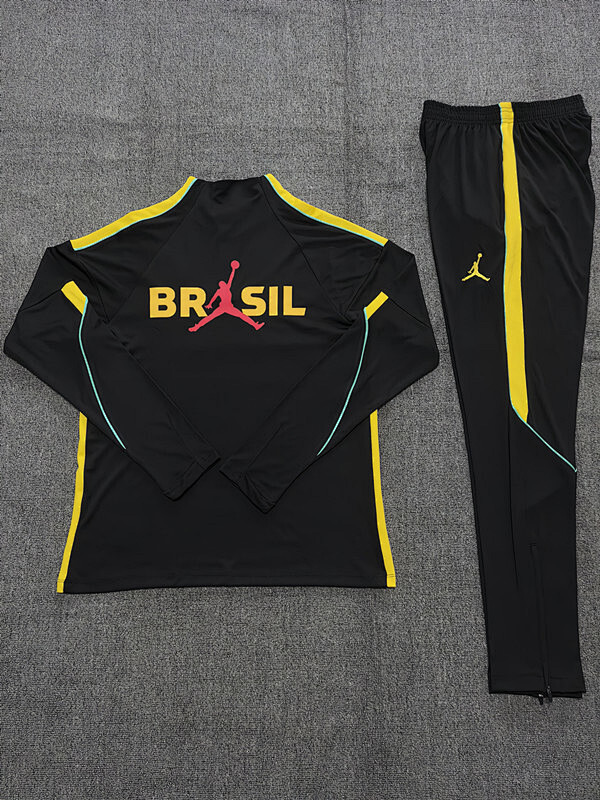 2026 Brazil Kids Long Sleeve Tracksuit #10-#18 · 3