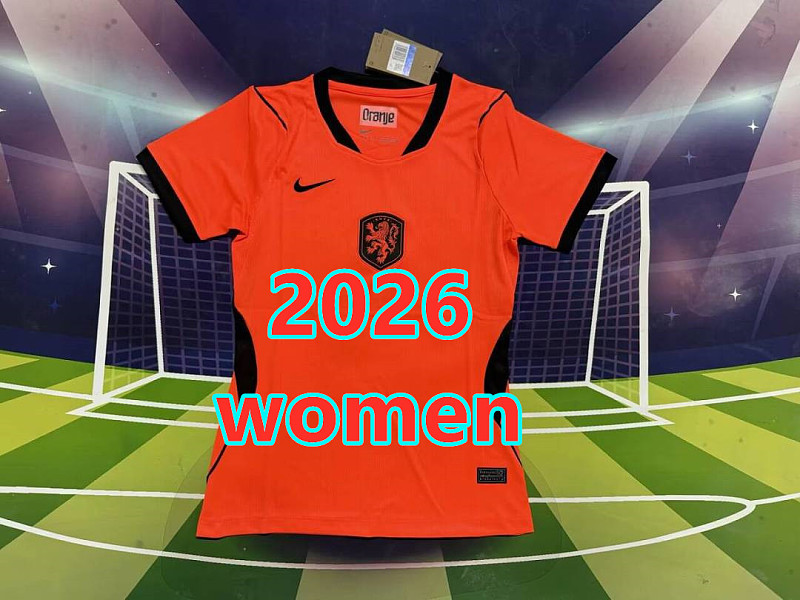 2026 Netherlands Home Women 32 Team Jersey 32 · 4